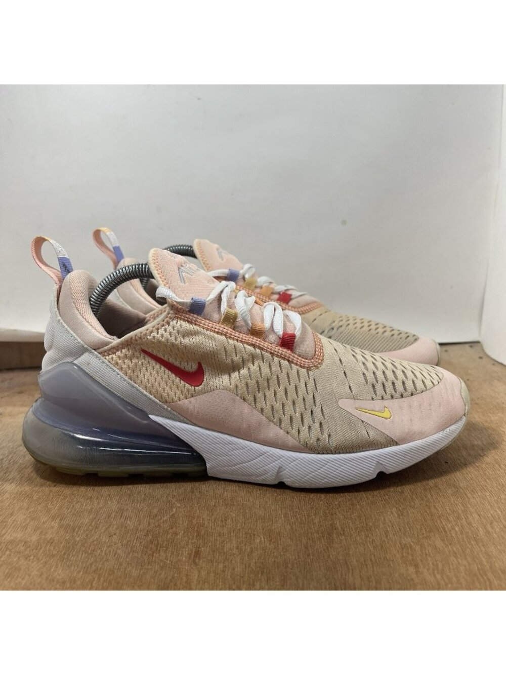 Nike Air Max 270 Washed Coral Track Red White CW5589 600 Women's Size 10.5